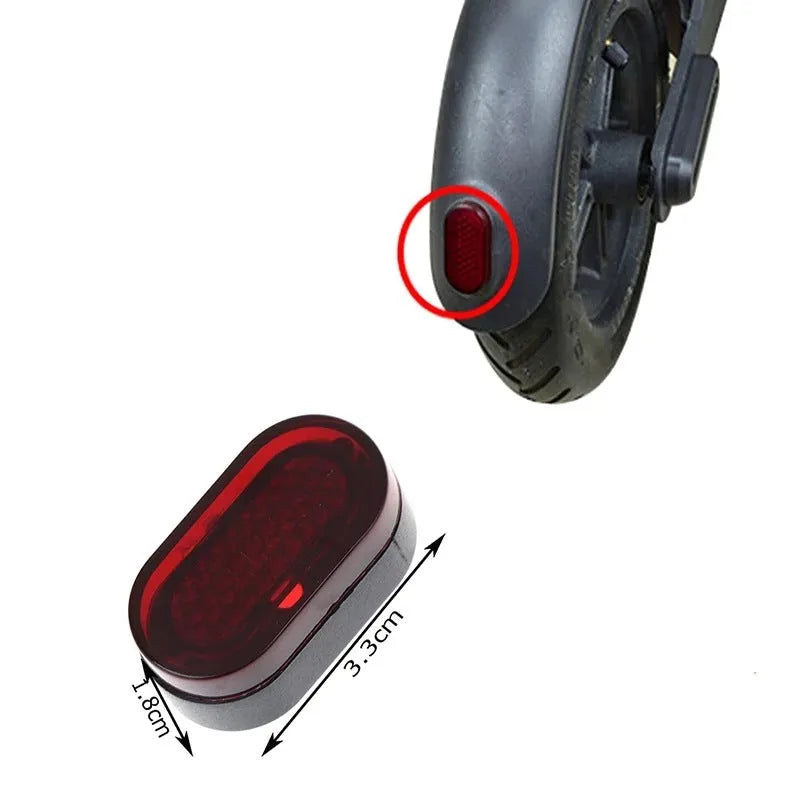 Red ABS PC plastic rear fender lampshade tail light cover for Xiaomi M365 electric scooter with cable