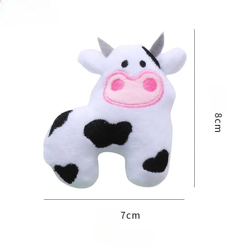 Plush cat toy in animal shape with catnip for interactive feline play