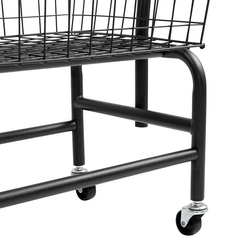 Iron single rod pulley clothes rail for wardrobe organisation in black or white