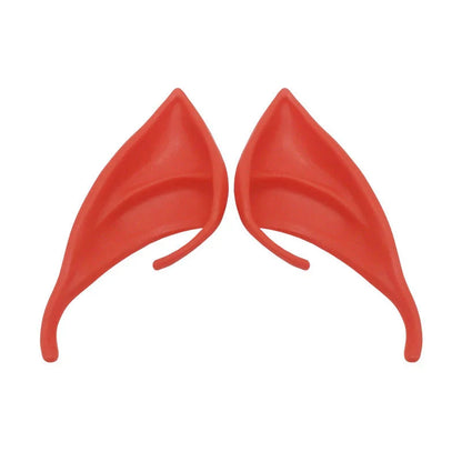 Adjustable latex elf goblin ears for Halloween costumes, safe and non-toxic