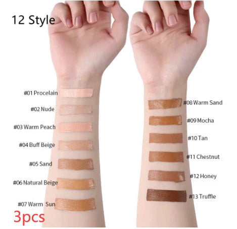 Oil-Control Liquid Foundation Concealer in 13 shades for a flawless matte finish