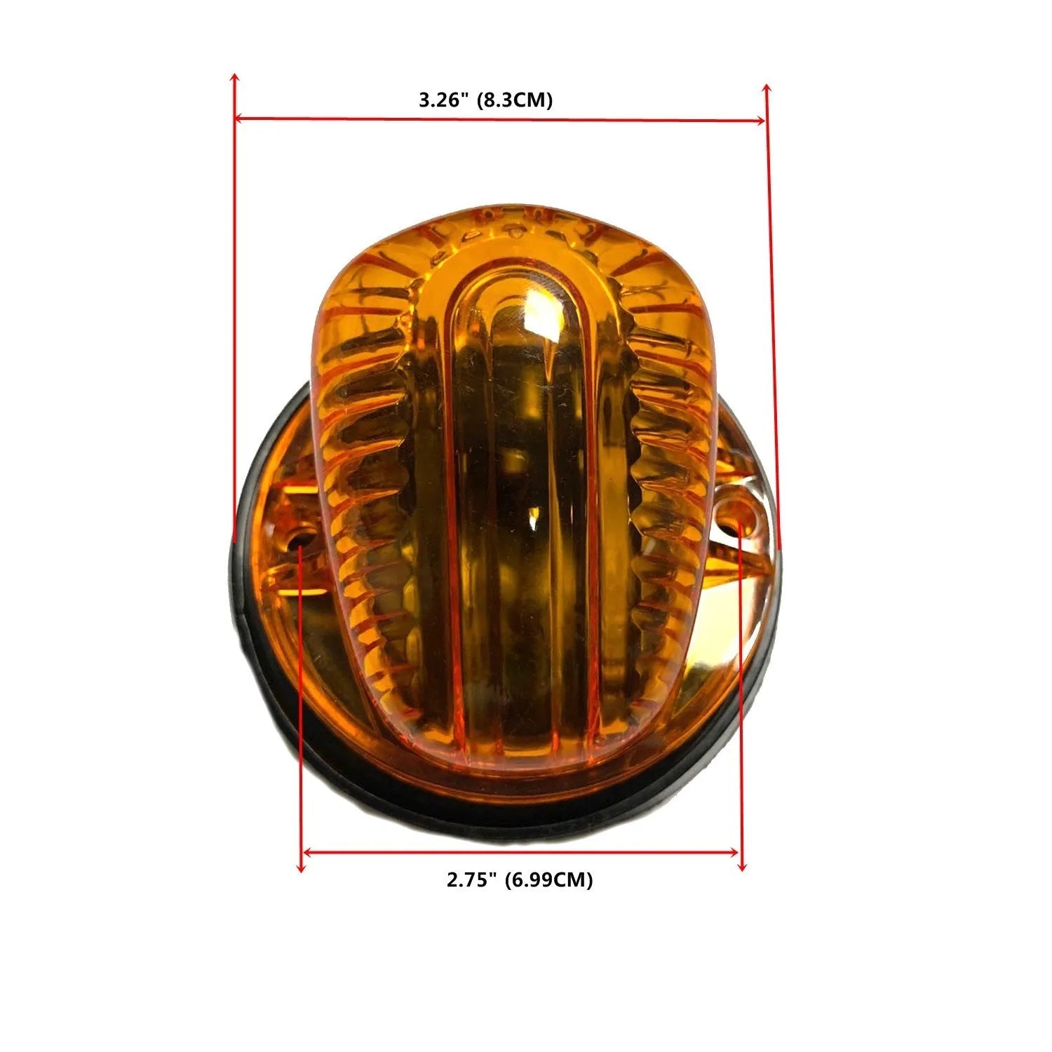 GR- model LED roof cab marker light kit with yellow lens, T10 bulb, and mounting hardware for trucks and vans.