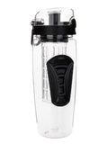 32oz Tritan fruit infusing water bottle with fruit cup infuser and leakproof design