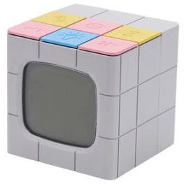 Innovative Rubik's Cube Alarm Clock with USB charging and LED night light