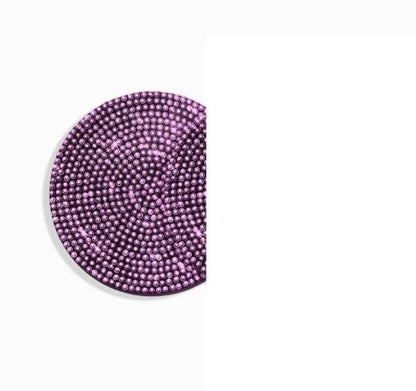 Bling car coasters with crystal rhinestones for cup holders, available in multiple colours