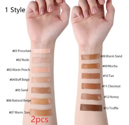 Oil-Control Liquid Foundation Concealer in 13 shades for a flawless matte finish