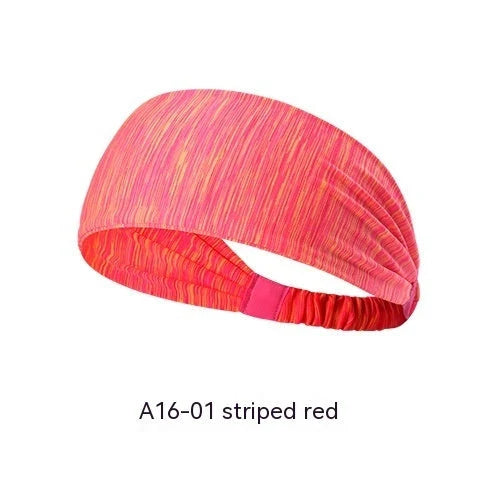 Quick-drying antiperspirant yoga hair band for women in various colours