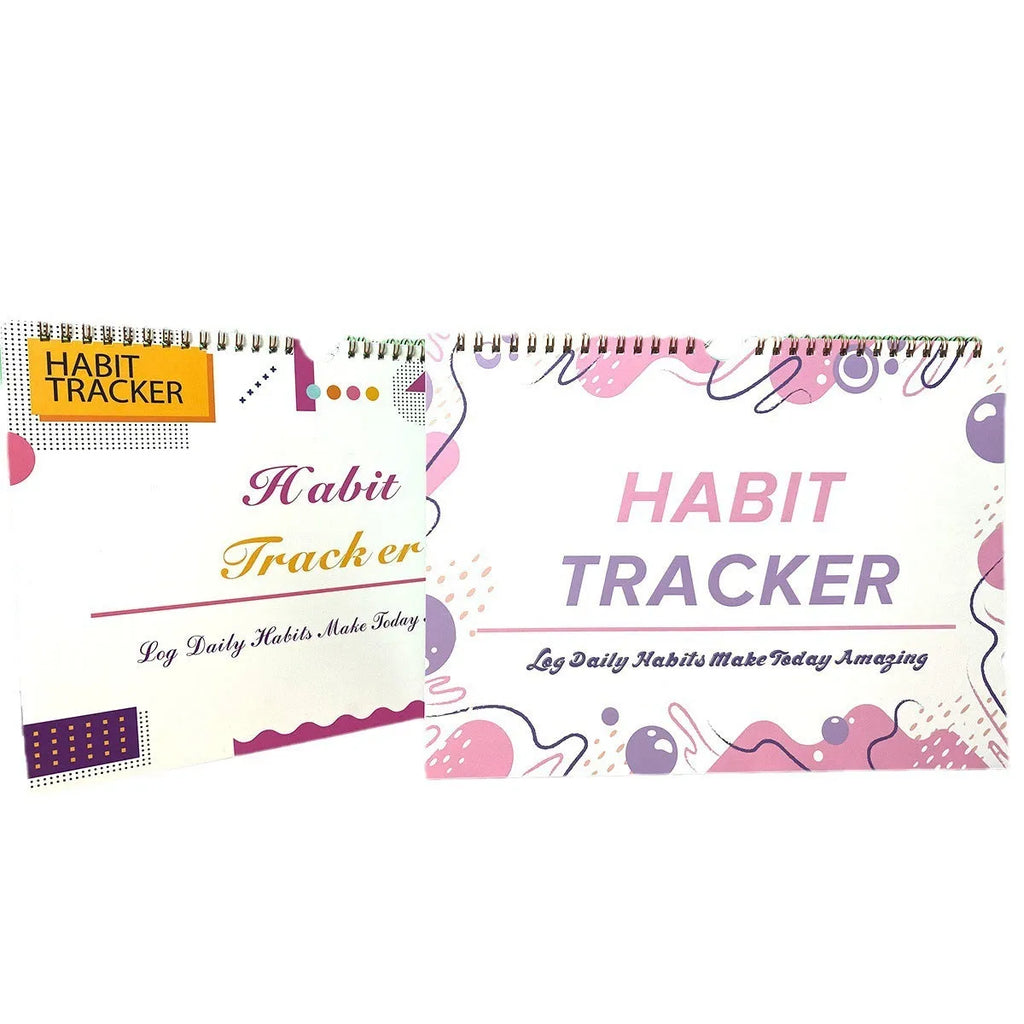 No Date Habit Tracking Planner book in A4 size with 12 pages for schedule recording.