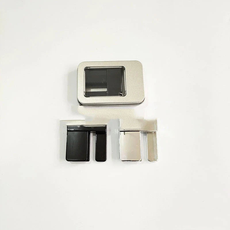 Alloy waistband clip buckle for adjustable fit on pants and skirts