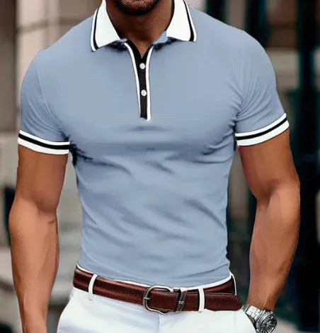 Men's casual 3D printed short sleeve t-shirt in solid colour polyester pique fabric, size S-5XL