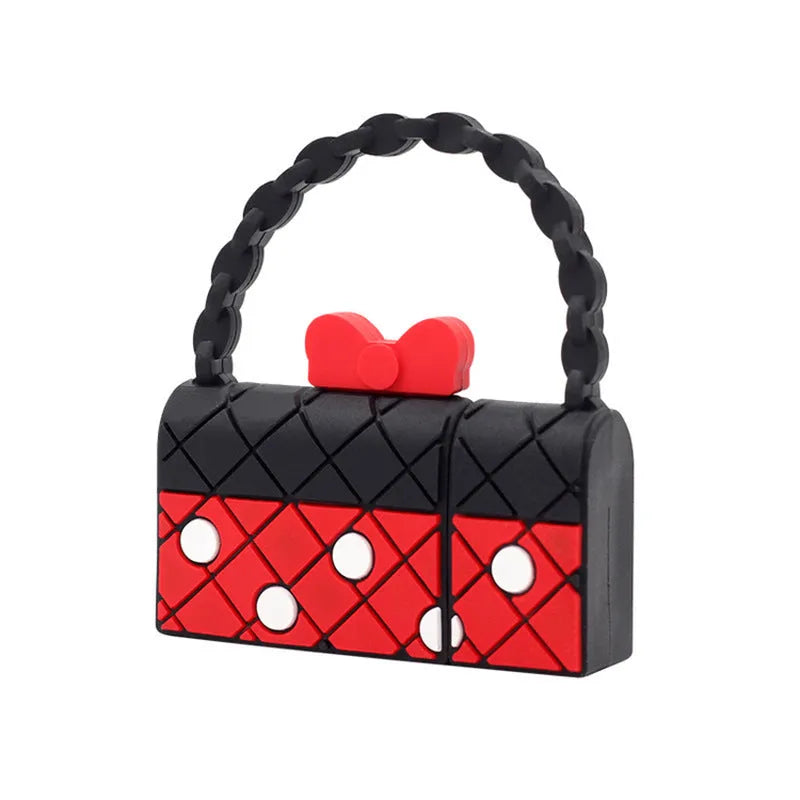 USB 2.0 flash drive with mini plastic shell, bag-themed colour, 10g weight, 16GB capacity