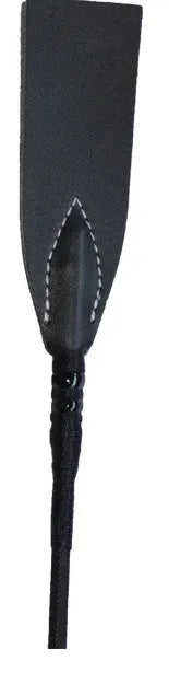 Short low carbon steel riding whip for obstacle training and rider use