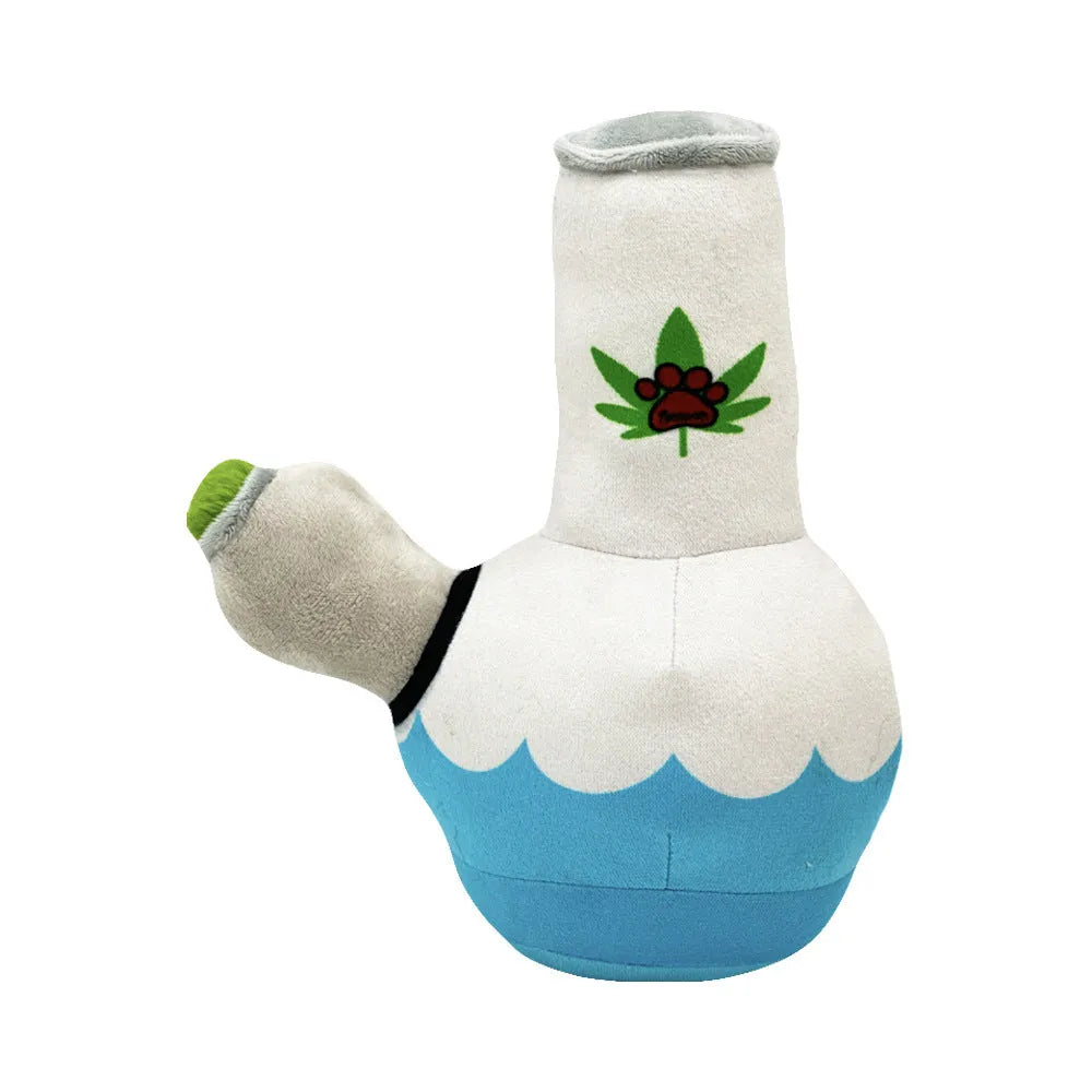 24cm dog plush toy shaped like kettle with picture style patterns