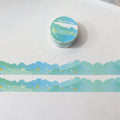 Stars and clouds border pattern washi tape on Japanese paper backing with 24mm width