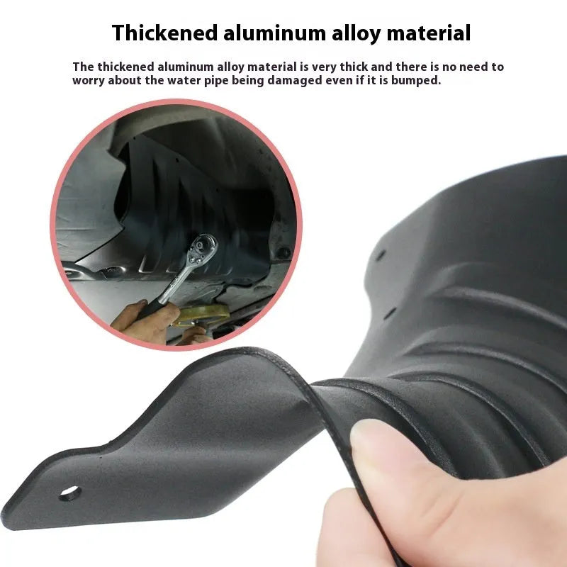 Manganese steel coolant pipe guard for Tesla Model 3 and Model Y chassis protection