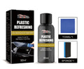 Nano plastic repair coating kit with bottle, sponge applicator, and microfiber towel for car scratches
