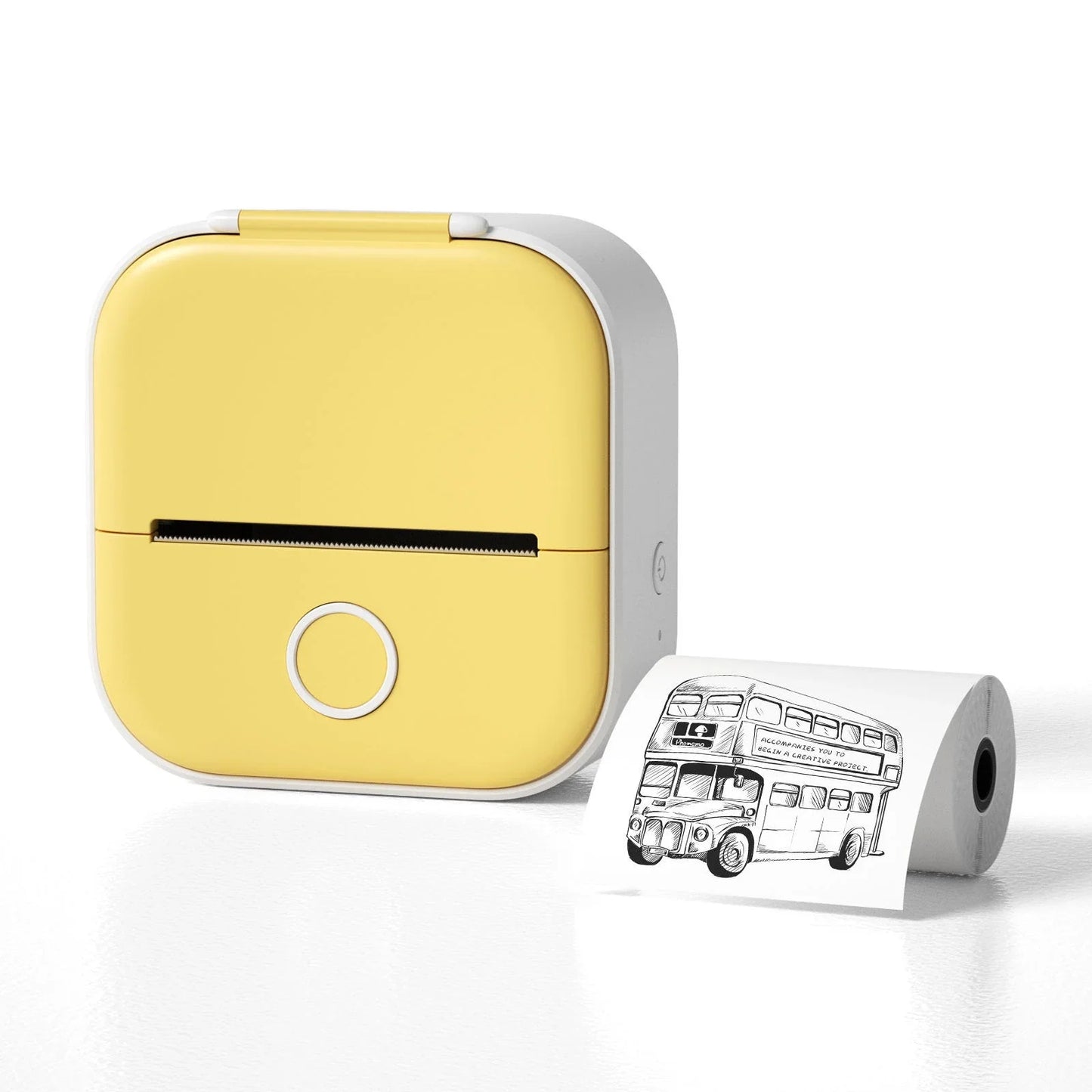 Portable Mini Thermal Label Printer with Bluetooth connectivity in various colours
