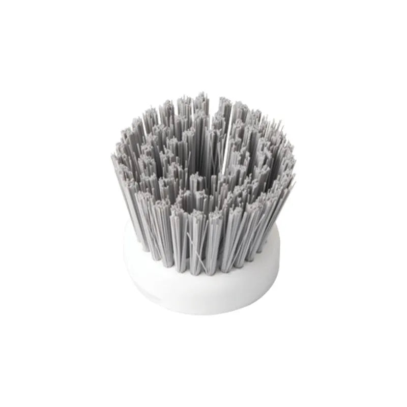 Pot brush with soap dispenser in mint green colour showing replaceable brush head and non-scratch bristles