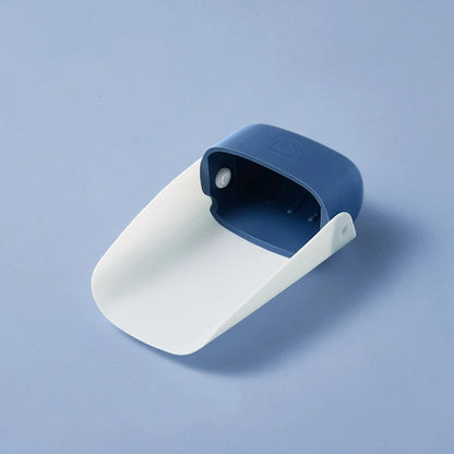 Children's Baby Faucet Extender Wash Station in blue and red, promoting safe handwashing for toddlers