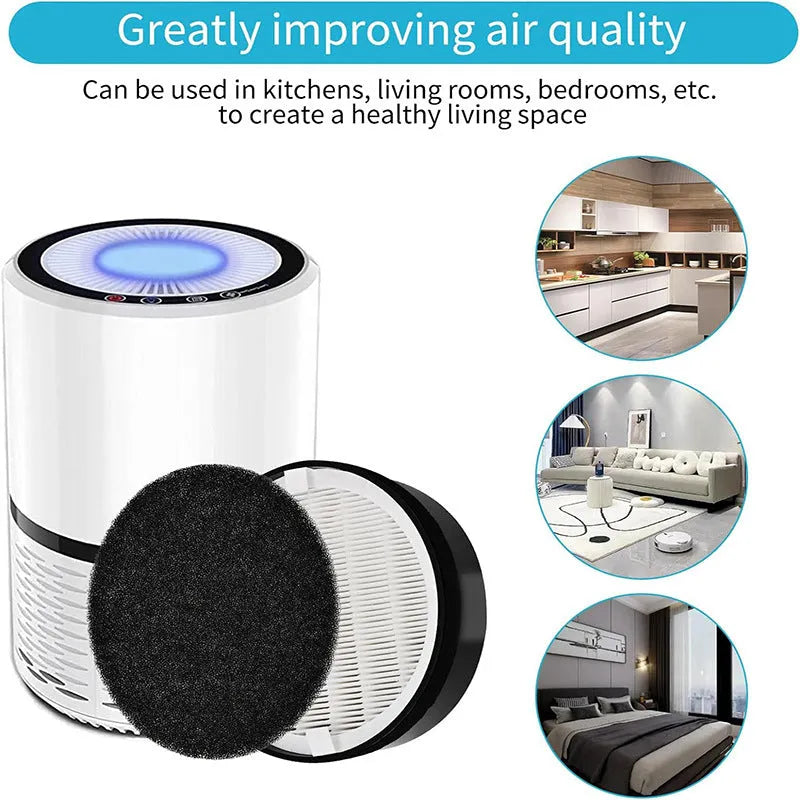 Levoit LV-H132 air purifier filter accessory kit with screen and cotton insert.