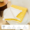 Pet blanket Ins style solid colour cloth floor mat for dogs cats in light green on wooden floor