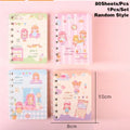 Flip Student coil pocket notebook with cloth cover showing colour design options