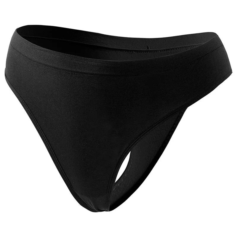 Women's low waist cotton lined sports panties in a 3-color set