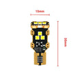 T15 automotive reverse light with white 6000K illumination and PVC housing