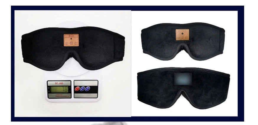 3D Bluetooth 5.0 Sleep Headphones Eyemask with ultra-thin stereo speakers