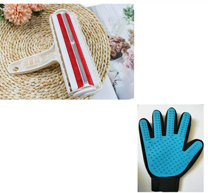 Durable ABS pet hair remover tool with 2-way design for efficient cleaning