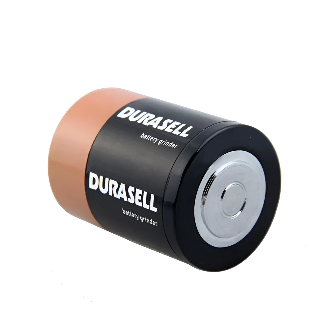 Black zinc alloy 55mm three-layer battery-shaped smoke grinder with keychain and USB flash drive
