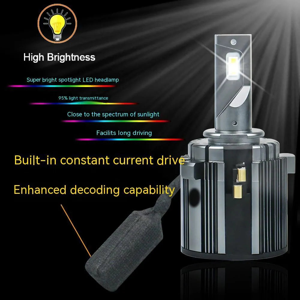 Volkswagen Golf 7 LED headlight bulb with aviation aluminium construction and low beam decoding function