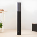 Black electric nose hair trimmer with ABS body on white background