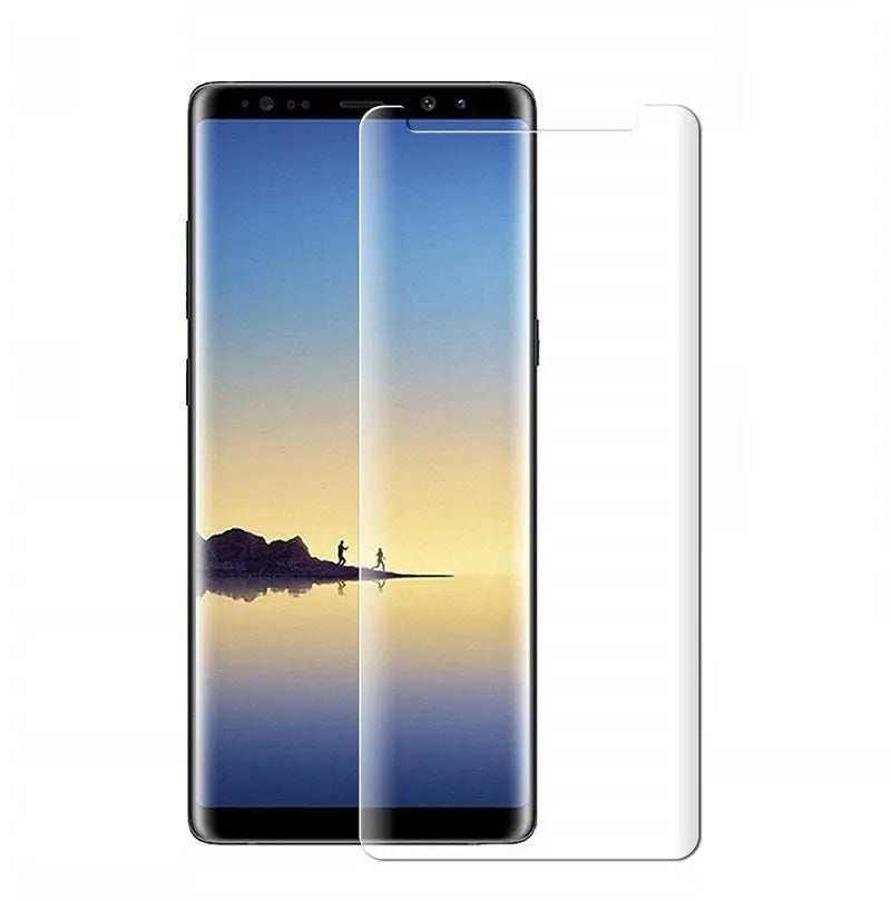 Tempered glass screen protector for Samsung Galaxy smartphones with anti-fingerprint coating