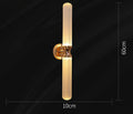 Modern Nordic minimalist wall light with acrylic shade and hardware electroplated finish for living room or stairwell