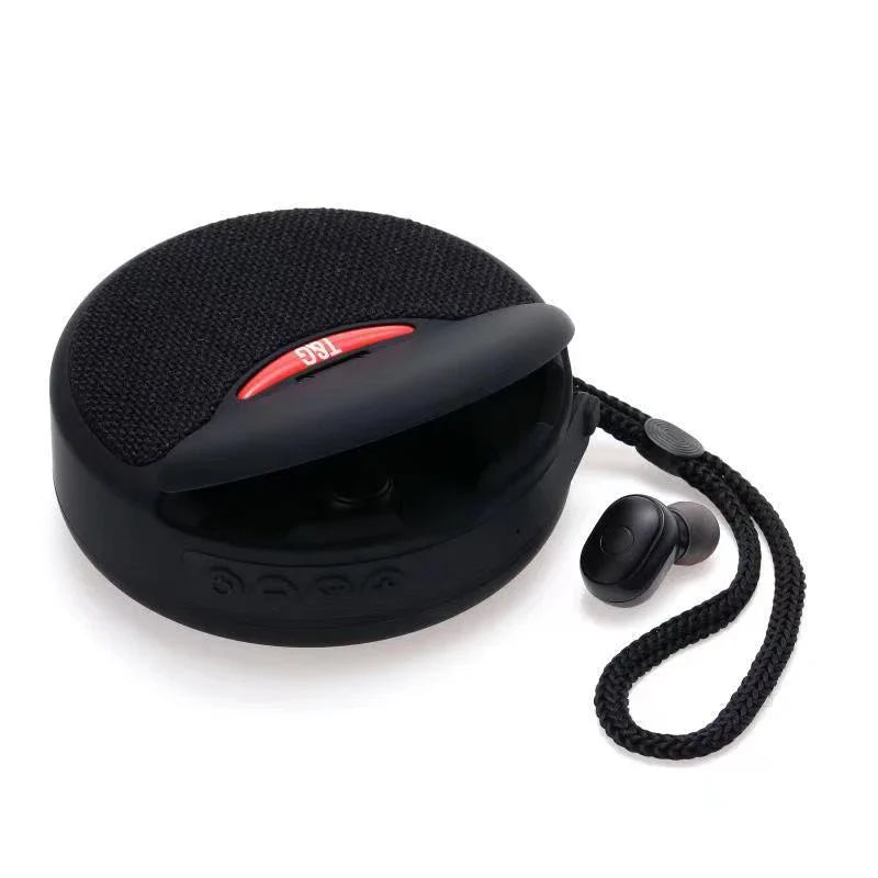 Portable Bluetooth 3D stereo speaker with wireless subwoofer for immersive audio experience