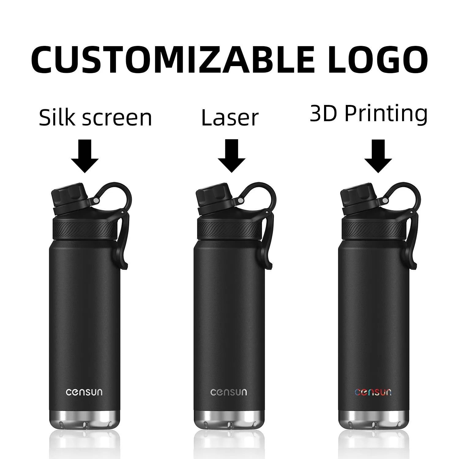Double-layer 304 stainless steel outdoor vacuum mug 700ml 24oz in light blue with modern simple design