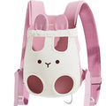Breathable dog carrier backpack with adjustable chest harness and ventilated net panels for small pets, available in blue and pink