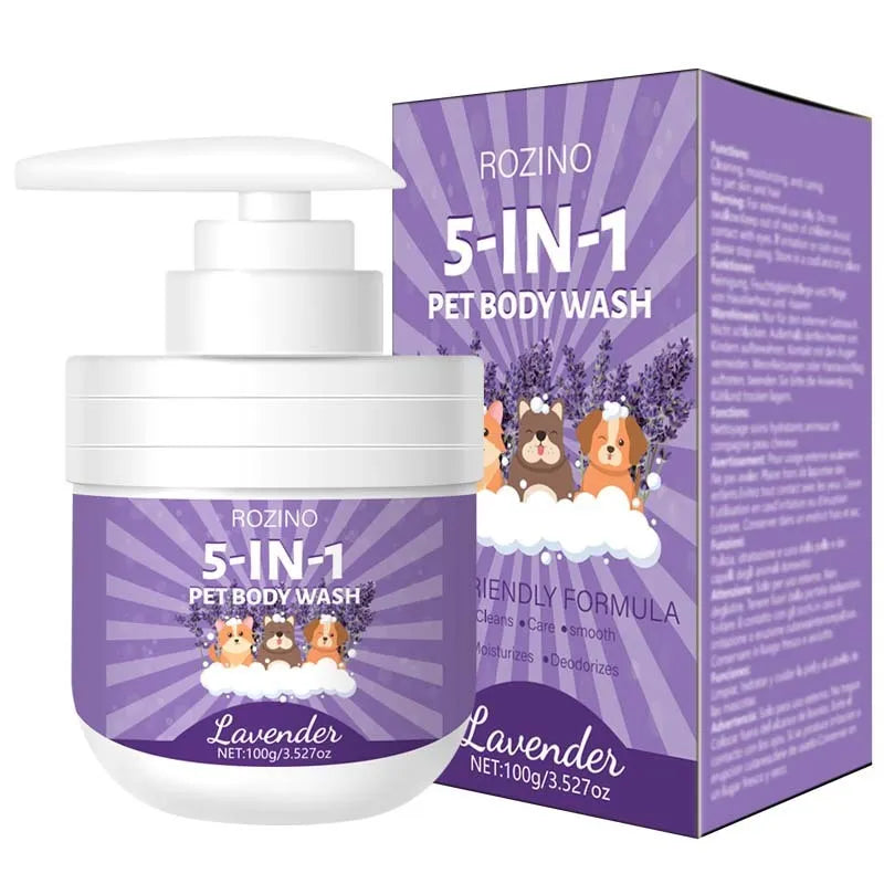 100g pet shower gel bottle with sterilisation and deodorising properties in plastic packaging