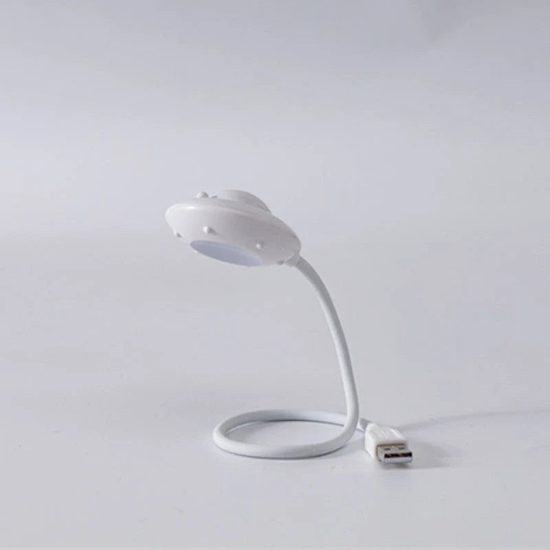 USB Astronaut LED Night Light with adjustable tube in white