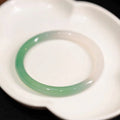 Chalcedony jade bracelet in natural stone, shown in multiple available sizes.