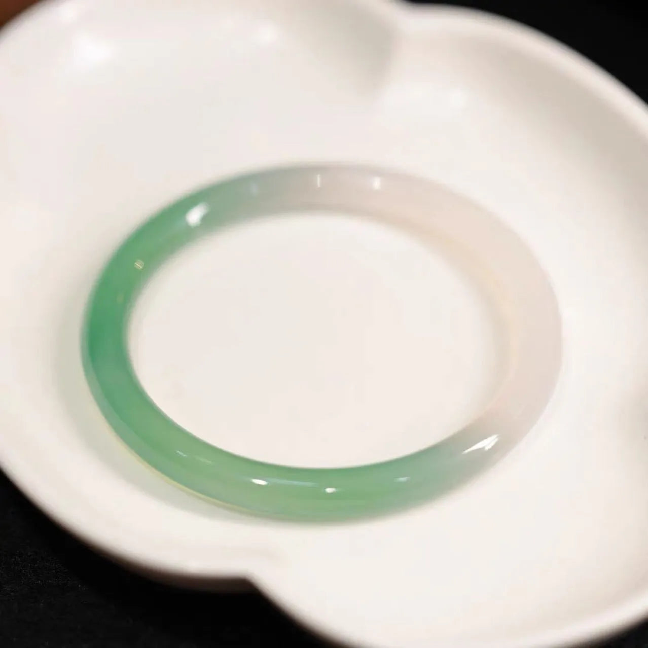 Chalcedony jade bracelet in natural stone, shown in multiple available sizes.