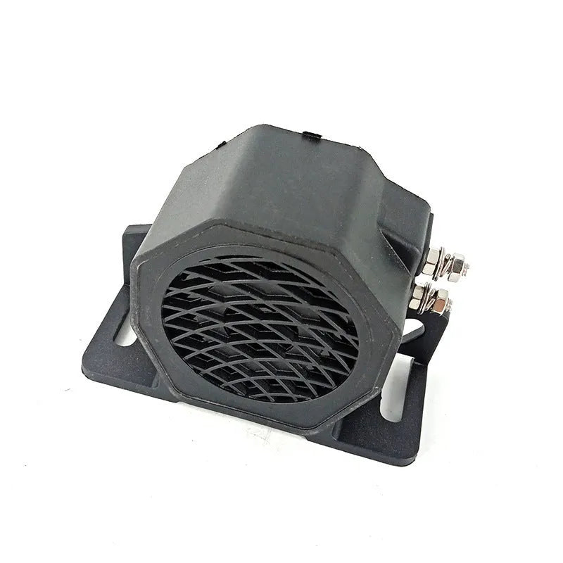 Black GQ-208A 12-80V reversing buzzer horn for vehicle backup warning.