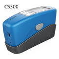 Ceramic and stone portable glossiness tester device showing measurement angles and microporous aperture options.