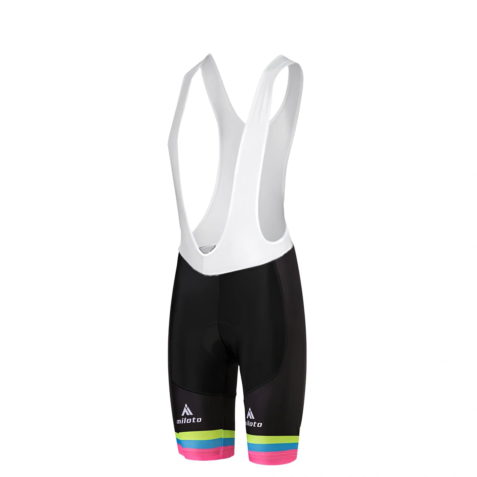 Falina Flamboyant cycling jersey and shorts set in black or white with moisture-wicking fabric