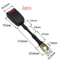 20cm steel wire car seat belt buckle socket for 21cm width vehicle connections