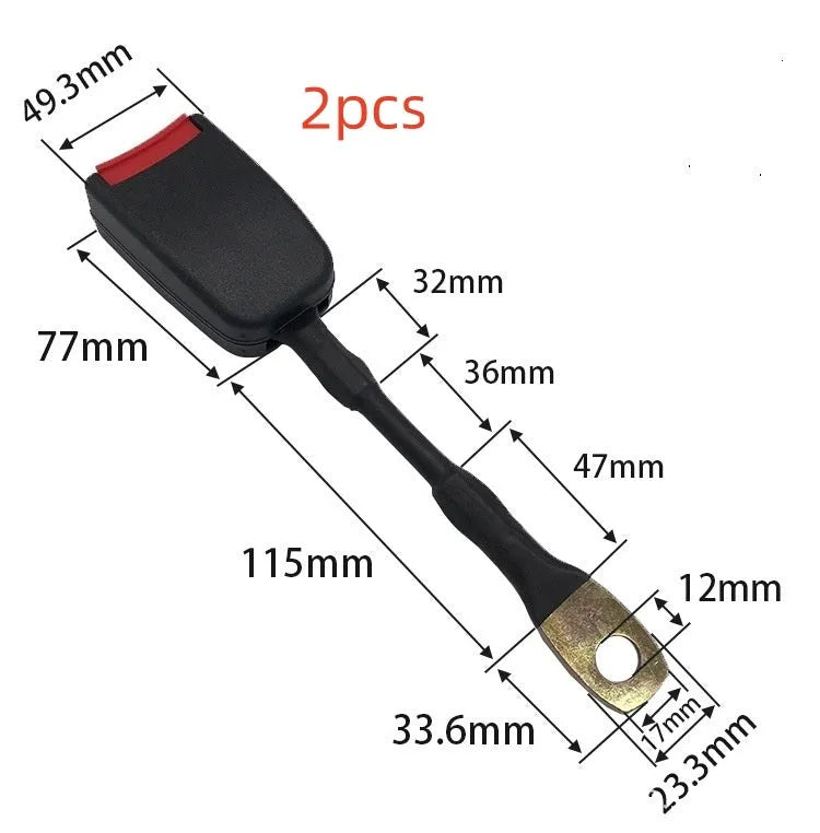 20cm steel wire car seat belt buckle socket for 21cm width vehicle connections