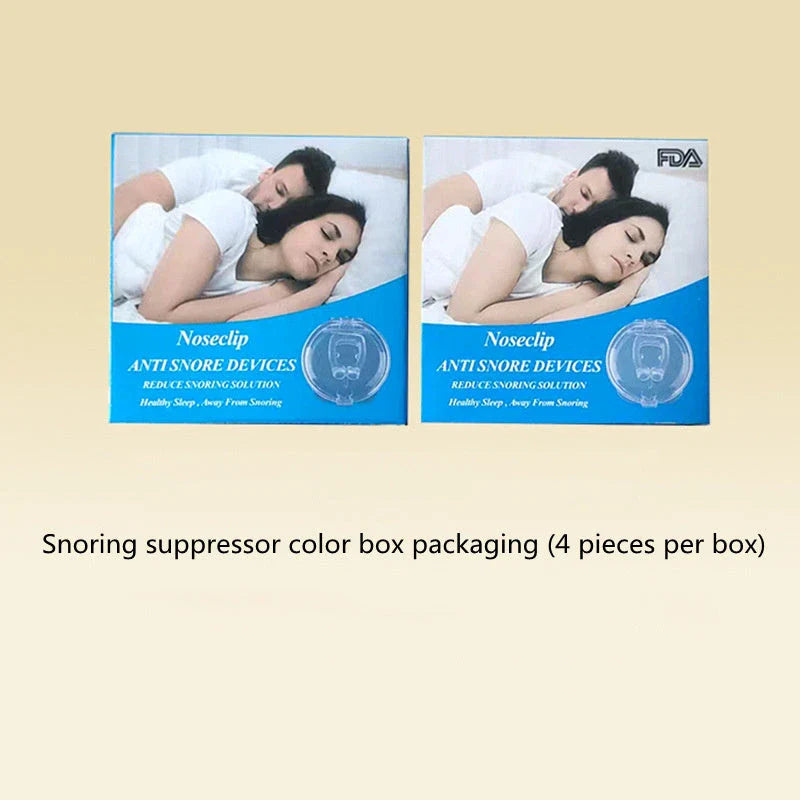 Discreet magnetic anti-snore nose clip made of premium silicone for comfortable, effective snoring relief