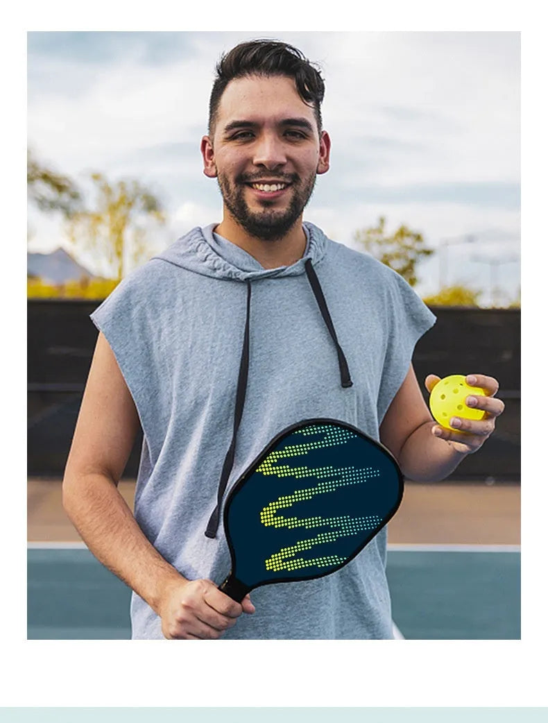 High-density fibreglass table tennis racket for outdoor recreational sports