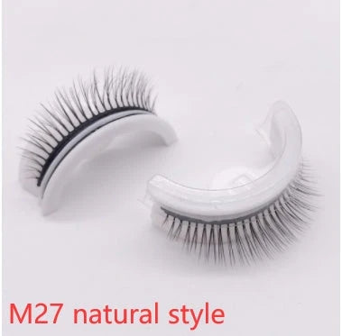 Captivating 3D layered mink-like false eyelashes for bold, voluminous eye makeup looks